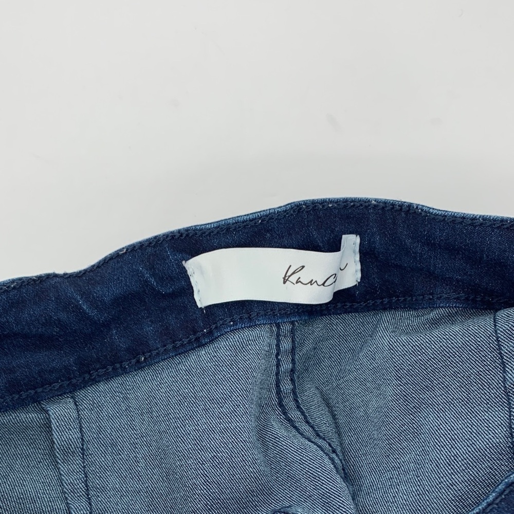 Kancan Jainey high rise flared jeans dark blue wash stretch women 27 7 - Picture 6 of 7